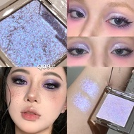 Dream Glittering Purple Eyeshadow Matte/Pearlescent Highlighter Makeup Monochrome Glossy Shiny Smoky