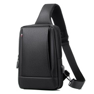 Men's Chest Bag Sling Bag Casual Waterproof Shoulder Bag USB Charge Port Large Capacity Oxford Fabric&amp;*&amp;*