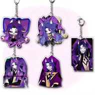 Game The Freak Circus Jester Cosplay Key Chain Acrylic Keychain Halloween Backpack Decoration Metal 
