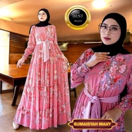 TERMURAH!!!GAMIS BUNGA MOTIF SAKURA TERBARU BAHAN KATUN JEPANG PREMIUM