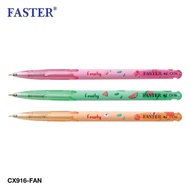 FASTER (ฟาสเตอร์) ปากกาลูกลื่นฟรุตตี้ 0.38 ปากกาน่ารัก รหัส CX916-FAN