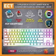 1STPLAYER DK5.0 DK 5.0 Lite II White USB Wired RGB TKL 87 Keys Full Hotswap Gaming Mechanical Keyboa