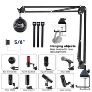 Weighted base Boom Arm Microphone Mic Stand for Blue Yeti HyperX QuadCast SoloCast Snowball Fifine Shure SM7B and other Mic, Medium