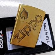 Zippo Brass Logo Lighter