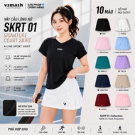 Vsmash Sportwear Badminton Skirt “SKRT 01” – Short A-Line Sports Skirt, 2-Layer Lining, Premium 4-Wa