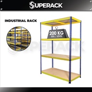 SUPERACK  Industrial Rack Angle Iron Rack Store Room Rack Rak Heavy Duty Rack Shelf