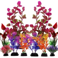 Tumbuhan Hiasan Akuarium, 10pcs Hiasan Akuarium Tumbuhan Berwarna-warni, Aksesori Akuarium, Hiasan P