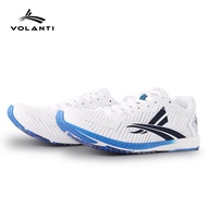 沃兰迪毒蜂刺场地竞速无钉田径跑步鞋 体考训练短跑提速跳远800米男女 白色 43