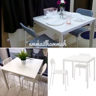 MELLTORP 75x75 cm table + 2 chair
