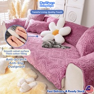 Baldu Flower Sofa Cover | Anti-Scratch Thick Cotton Protector Universal 1/2/3/4 Seater Sarung Sofa B