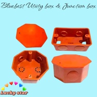 BLUEBEST PVC Junction Box /Utility Box /Cover (ORANGE)