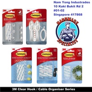 3M Command Clear Hooks / Cable Organizer Series