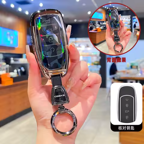 Fashion Car Key Case Cover Holder Chain For Chery Jaecoo Omoda J7 J6 J7 J8 Phev Tiggo 8 Arrizo 5 Pro