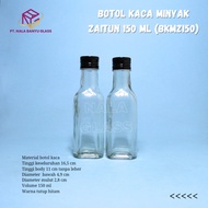 BKMZ150 150ml olive oil glass bottle/ honey glass bottle 150m glass bottle Rp8,000