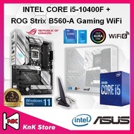 Asus ROG Strix B560-A Gaming WiFi B560 LGA1200 MOTHERBOARD + Intel 10TH / 11TH GEN CORE I3 / I5 / I7 / I9 CPU COMBO PROMO I5 10400F [ I5-10400F ]