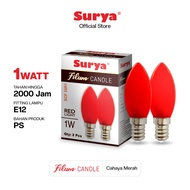 MERAH SELLING 1W SOLAR FILUM CANDLE LED LIGHT BULB 1W E12 RED CHILI LIGHT BULB