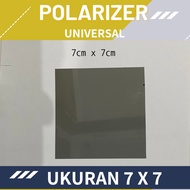 Polarizer positif/Negatif display 7 x 7 cm untuk speedometer/jamtangan/kalkulator/hp