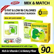 [BUY 2 GET 1 FREE YUZU LIME JUICE] LICKZ JUICE MIX & MATCH Lime Calamansi Ice Lemon Tea Soursop Lime