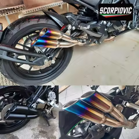 51mm Motorcycle Exhaust Muffler with DB Killer Stainless Steel for R3, R1, ZX6R,NC750X, CBR650,R7,tm