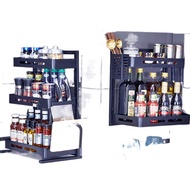 ¤[NETEL &amp;Ready stock]  Rack Kitchen Organizer 304 Stainless Steel Standing Spice Rack, 3 Layer Jars