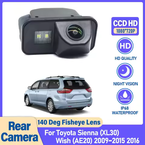 Reverse Rear View Backup Parking Camera Kit Fit For Toyota Sienna (XL30) Wish (AE20) 2009 2010 2011 