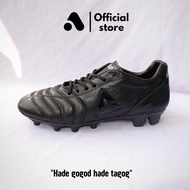 Aozora Promo sepatu bola terbaru aozora lugga fullblack nyaman dipakai bahan kulit 100 %