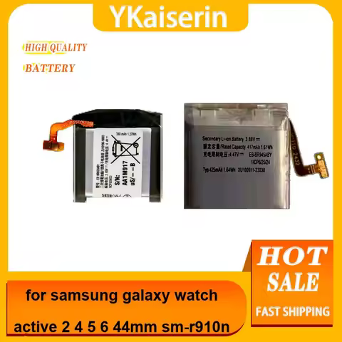 Watch Battery For Samsung Galaxy Active 2 4 5 6 44MM SM-R910n EB-BR910ABY EB-BR820ABY EB-BR945ABY 0-