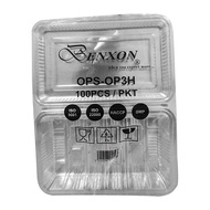 50 Pcs/100 Pcs Plastic Tray BX OPS H2 H2L H3 3H H14L Lunch Box Kuih Box