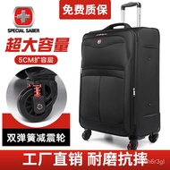 🛒ZZLuggage Oxford Cloth Luggage Large Capacity Suitcase Oversized Password Suitcase Swiss Army Knife Leather Case Strong
