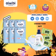 (1 carton)Aiwibi Comfy Dry Premium diaper pants, Breathable Diaper pants, Ultra-thin, Soft diapers M