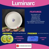 Luminarc Diwali Dinner Plate | 25cm | Fully Tempered Glass | Microwave Safe | Dishwasher Safe