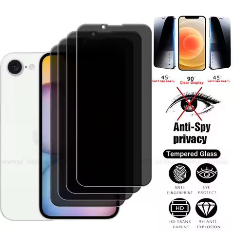 4Pcs For iPhone 16e Glass iPhone 16e Tempered Glass Privacy Anti-Spy HD 9H Cover Phone Screen Protec
