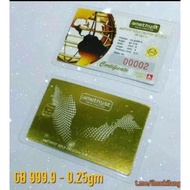 Emas 999.9 Gold Bar 0.25 gram ( 0.25g ) 💥READY STOCK🔥