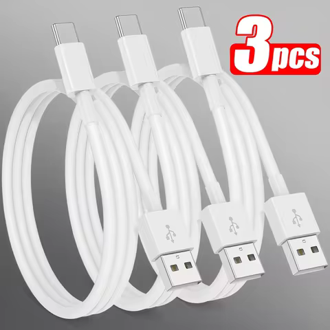 1-3Pcs 20W USB A to Type-c Fast Charging Cable 6.6ft/200cm for iPhone 16 15 Pro Pro Max Plus iPad Mi