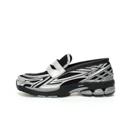 Lotte NB1906L Loafers，Retro Style，silver and black finish，Suitable for All Occasions。