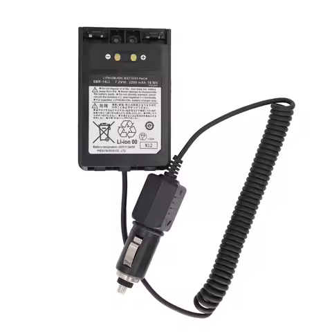 YAESU SBR-14LI Car Charger Battery Eliminator DC12V for Yaesu VX-8R VX-8DR VX-8GR FT-1DR FT1XD FT-2D