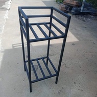 IRONSERVICE Station วางขวด 2 ชั้นโครงเหล็ก " เฟอร์นิเจอร์ โครงเหล็กกันสนิม ตกแต่งภายในและภายนอก มีป