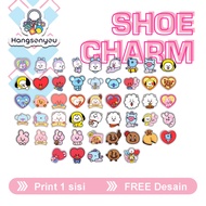 StreetPop Charm - CUSTOM ACRYLIC - BT21 CHARACTER SERIES - PVC Sandal Pin