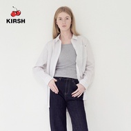 [KIRSH] เสื้อเชิ้ตทรงหลวมลายทางเรียบ KIRSH | 25SS