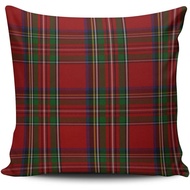 Custom Fashion Home Decor Pillowcase Red Stylish Royal Stewart Tartan Plaid Euro Square Throw Pillow