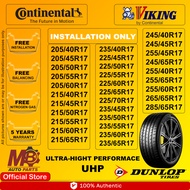 Continental - Dunlop - Viking _ Rim 17 inch Tire [100% ORIGINAL]