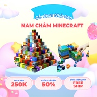 Minecraft magnetic block toys for children minecraft puzzles magnets blocks children's construction 
