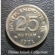 Uang Kuno Koin 25 Rupiah 1971 (Sudah dibersihkan)