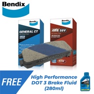 Bendix Brake Pads DB1280 Rear Set for Isuzu Trooper 1992-2003