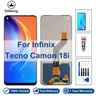 6.6"LCD For Infinix Tecno Camon 18i CG6 LCD Display Touch Screen Digitizer Assembly Replacement No D