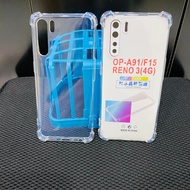 Ốp lưng chống sốc cho Oppo A91/ Reno 3 trong suốt dày dặn cao cấp bo 4 góc
