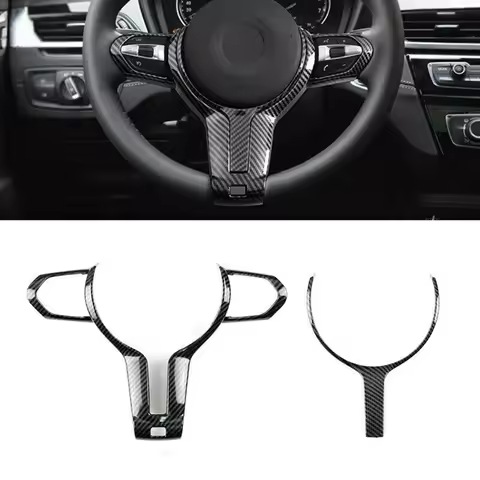 Car ABS Carbon Steering Wheel Cover Trim For BMW F15 / X5M For BMW X6 F16 / X6M For BMW 1-6 SERIES I