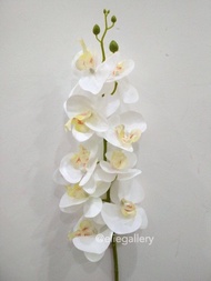 Bunga ANGGREK LATEX ARTIFICIAL / Orchid Import - PUTIH / Anggrek Bulan