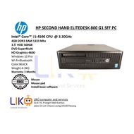 HP ELITEDESK 800 G1 SFF Intel® Core™ i5-4590 CPU  @ 3.30GHz