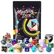 Coyeekn Mystery Dice Set, DND Dice Set of 7 Polyhedral Dice